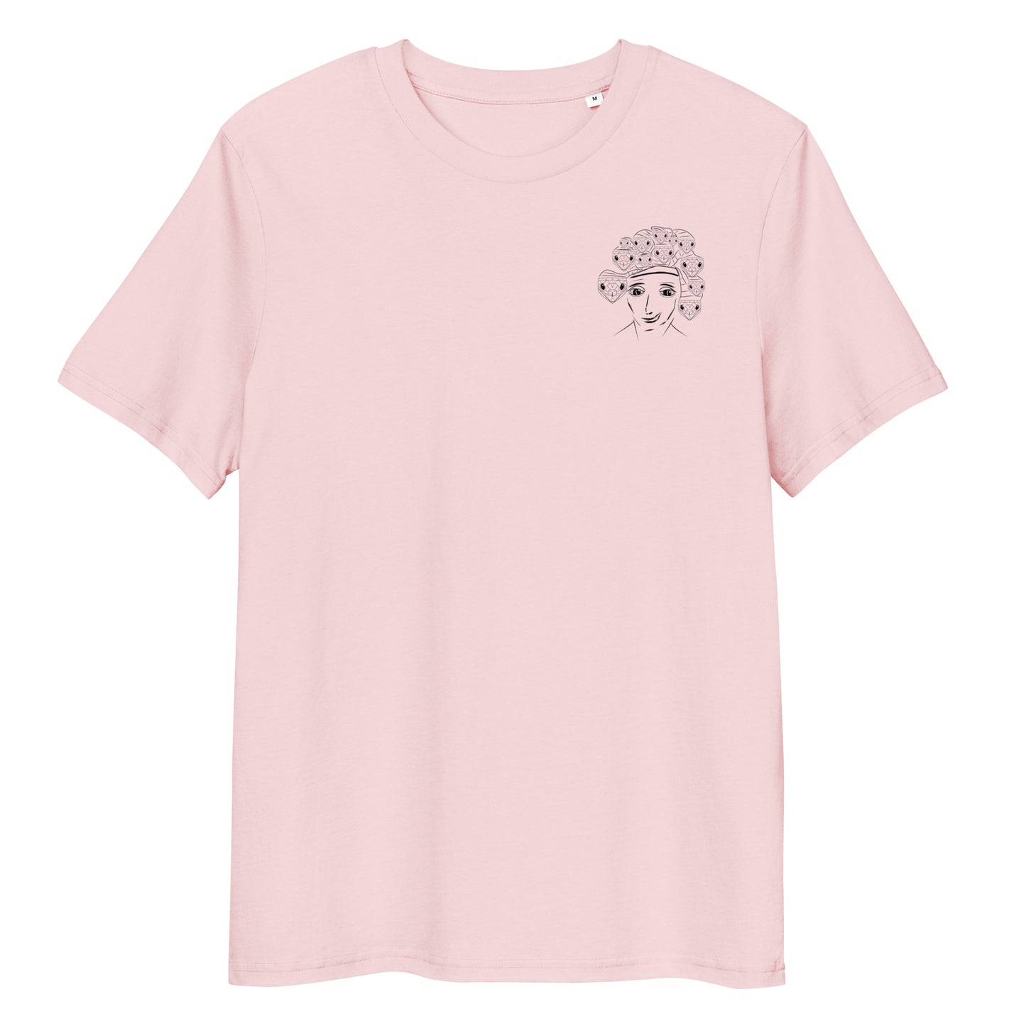 Medusa | 100% Organic Cotton T Shirt front in pink