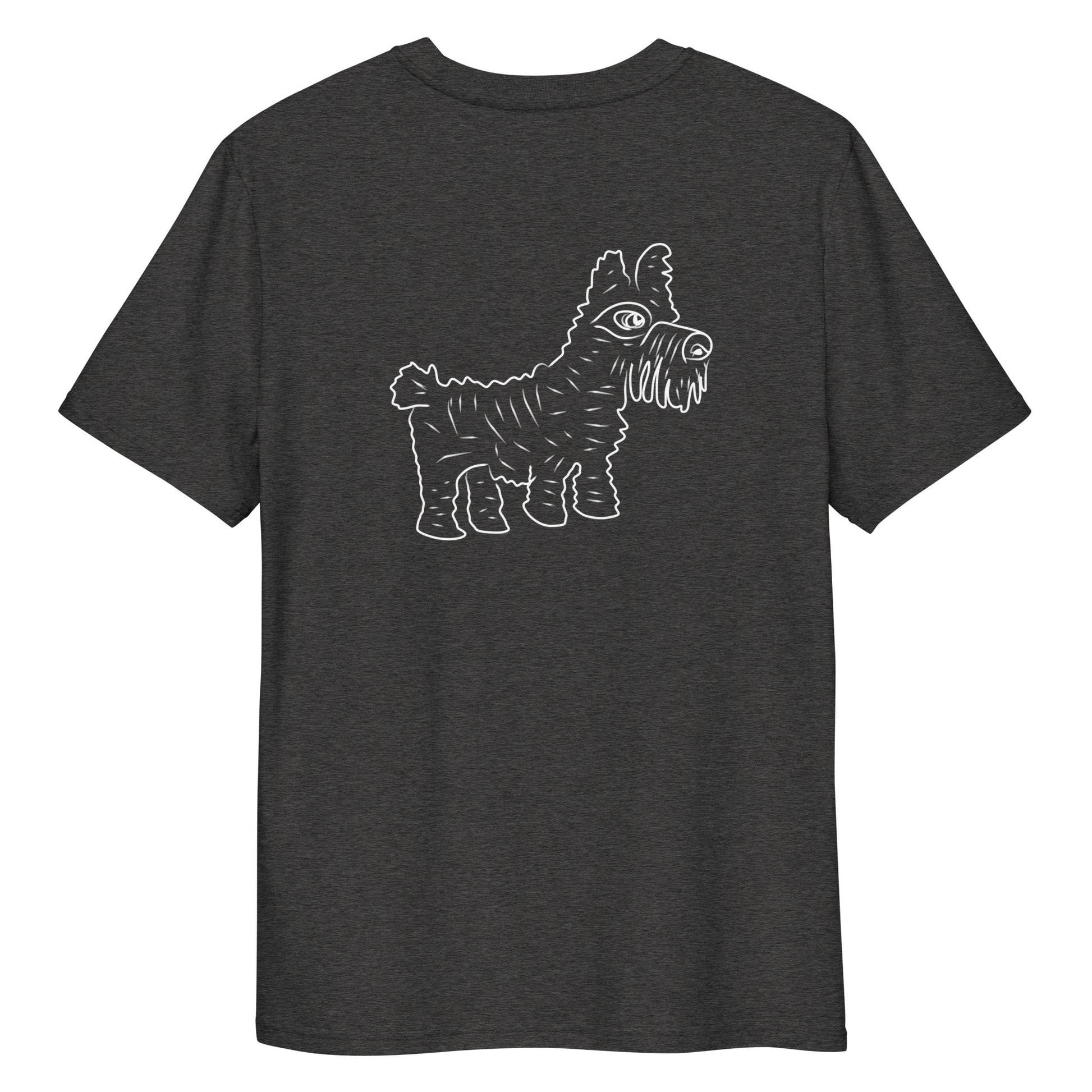 Dog | 100% Organic Cotton T Shirt in dark heather back