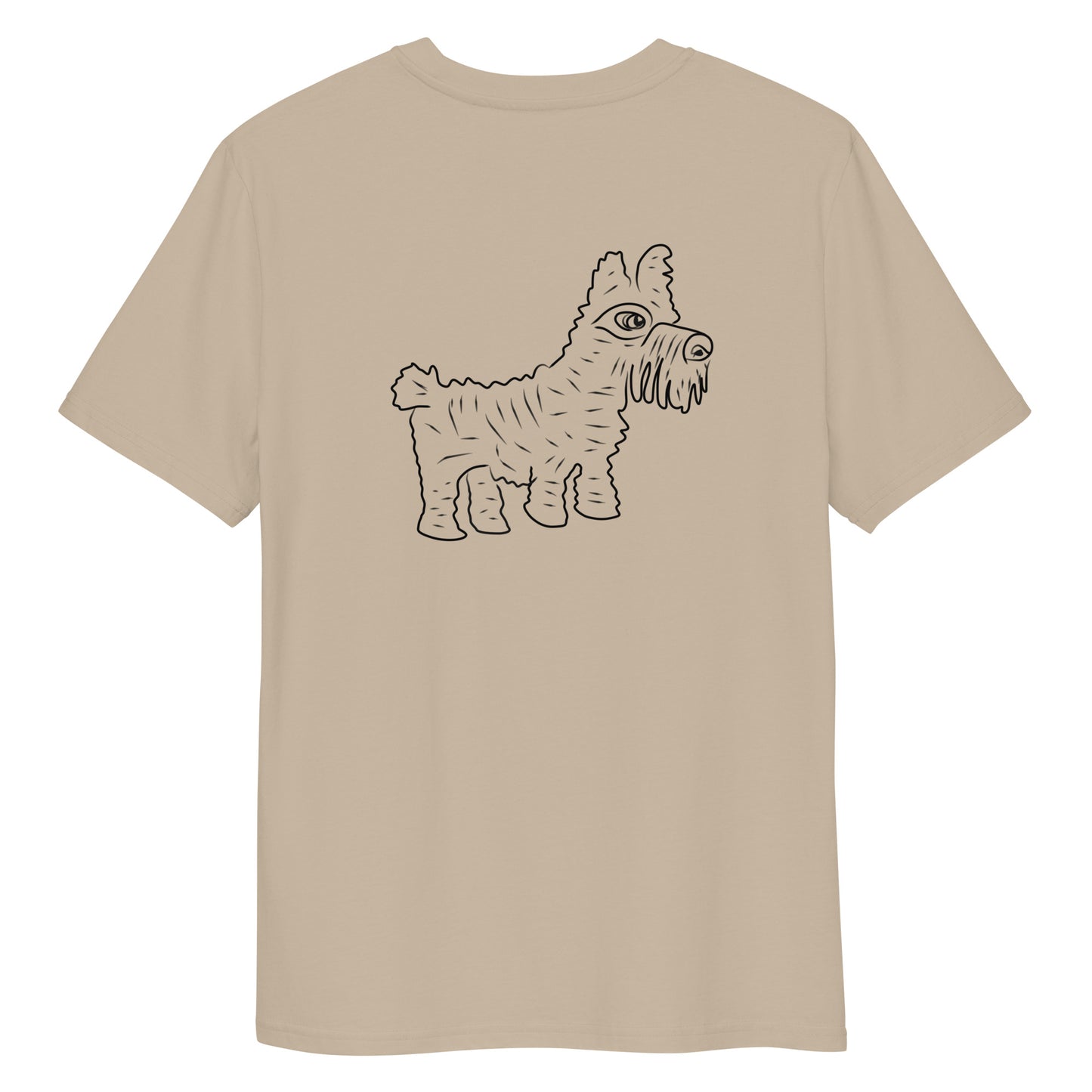 Dog 2 | 100% Organic Cotton T Shirt in desert dust back