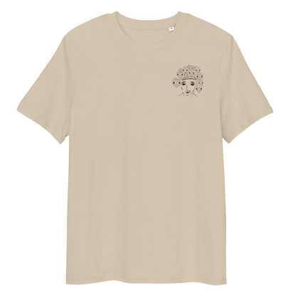 Medusa | 100% Organic Cotton T Shirt front in dessert dust