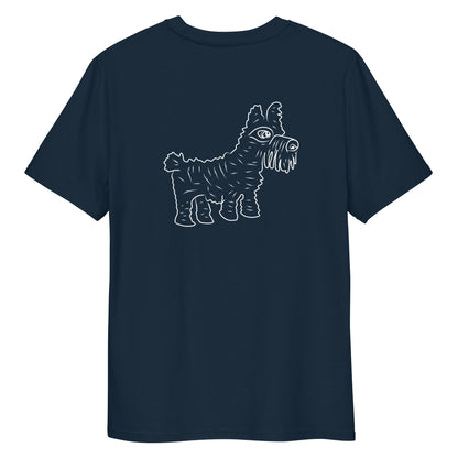 Dog | 100% Organic Cotton T Shirt in navy back