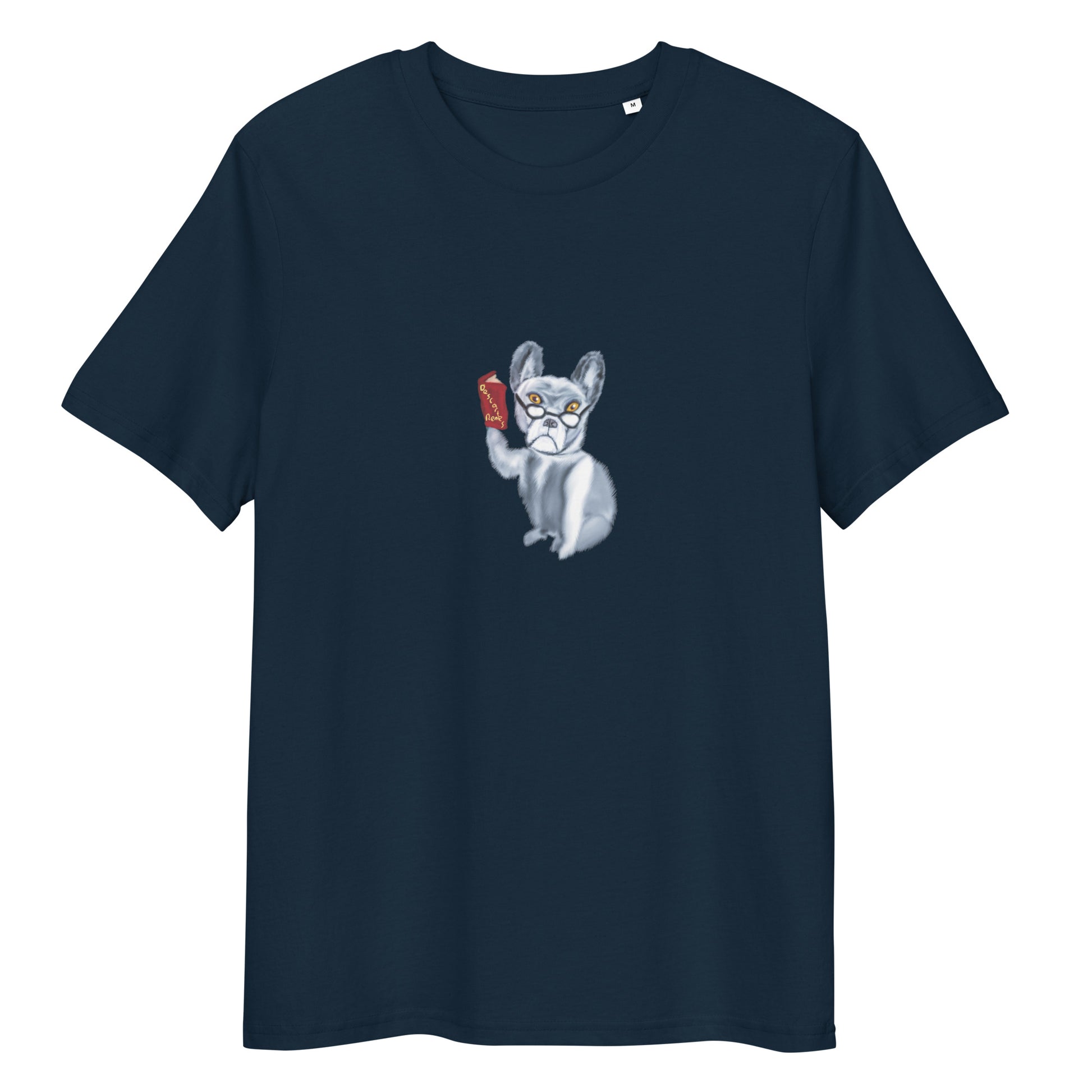 Dog Philosopher | 100% Organic Cotton T Shirt in navy