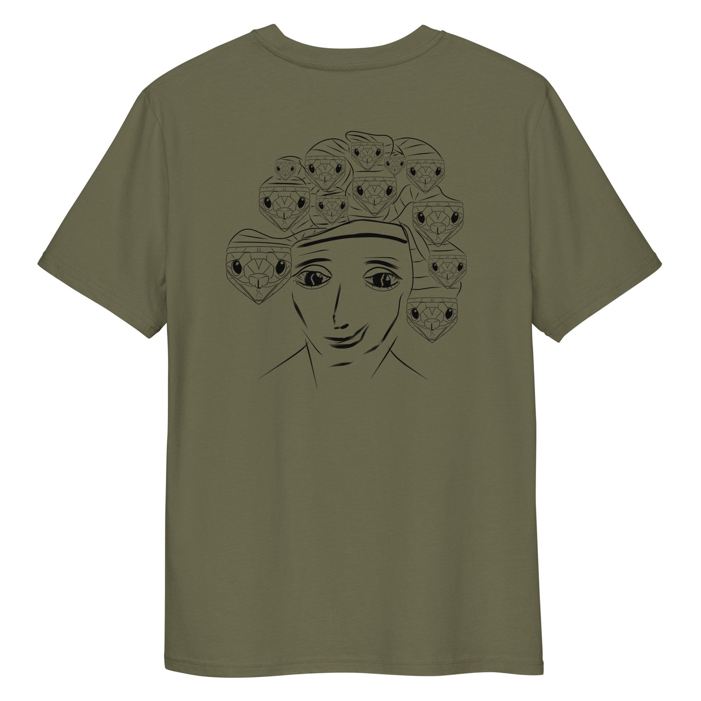 Medusa | 100% Organic Cotton T Shirt back in khaki