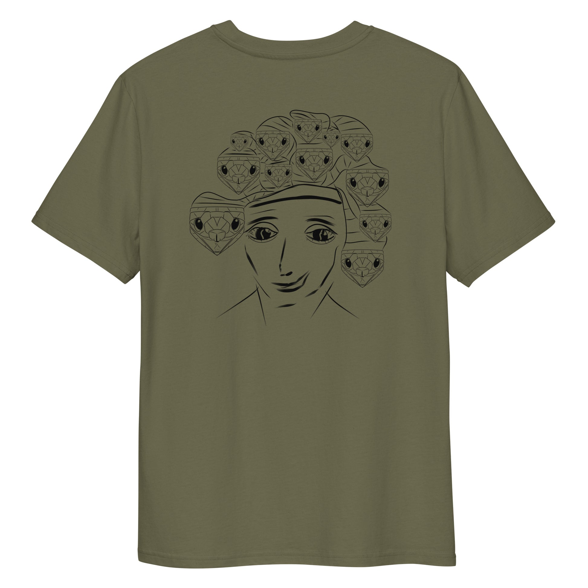 Medusa | 100% Organic Cotton T Shirt back in khaki
