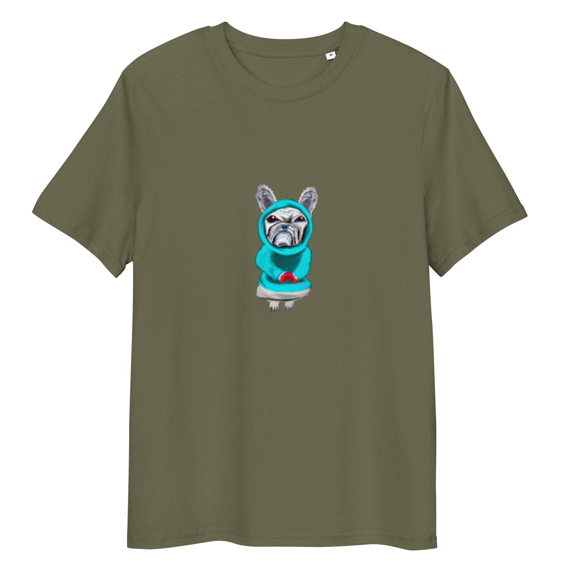Dog Gamer | 100% Organic Cotton T Shirt in khaki