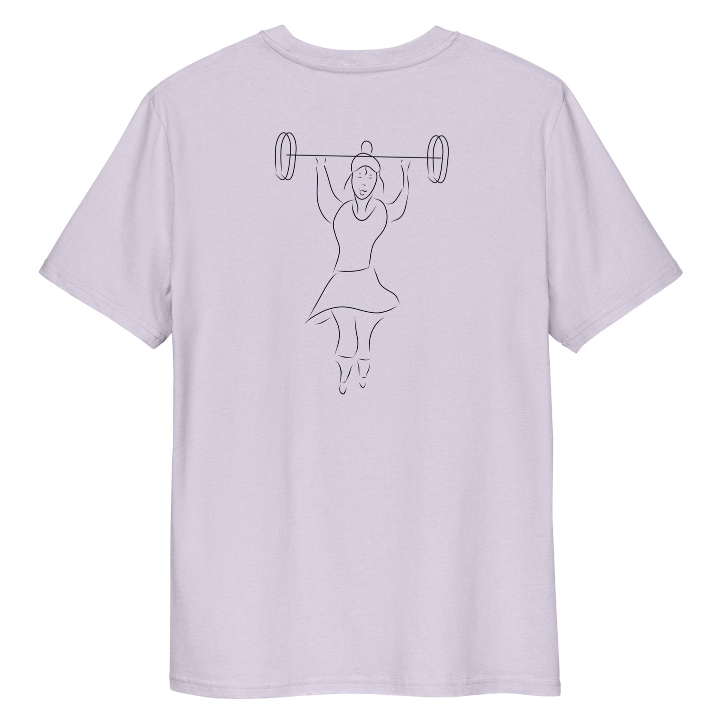 Women That Lift | 100% Organic Cotton T Shirt in lavender back