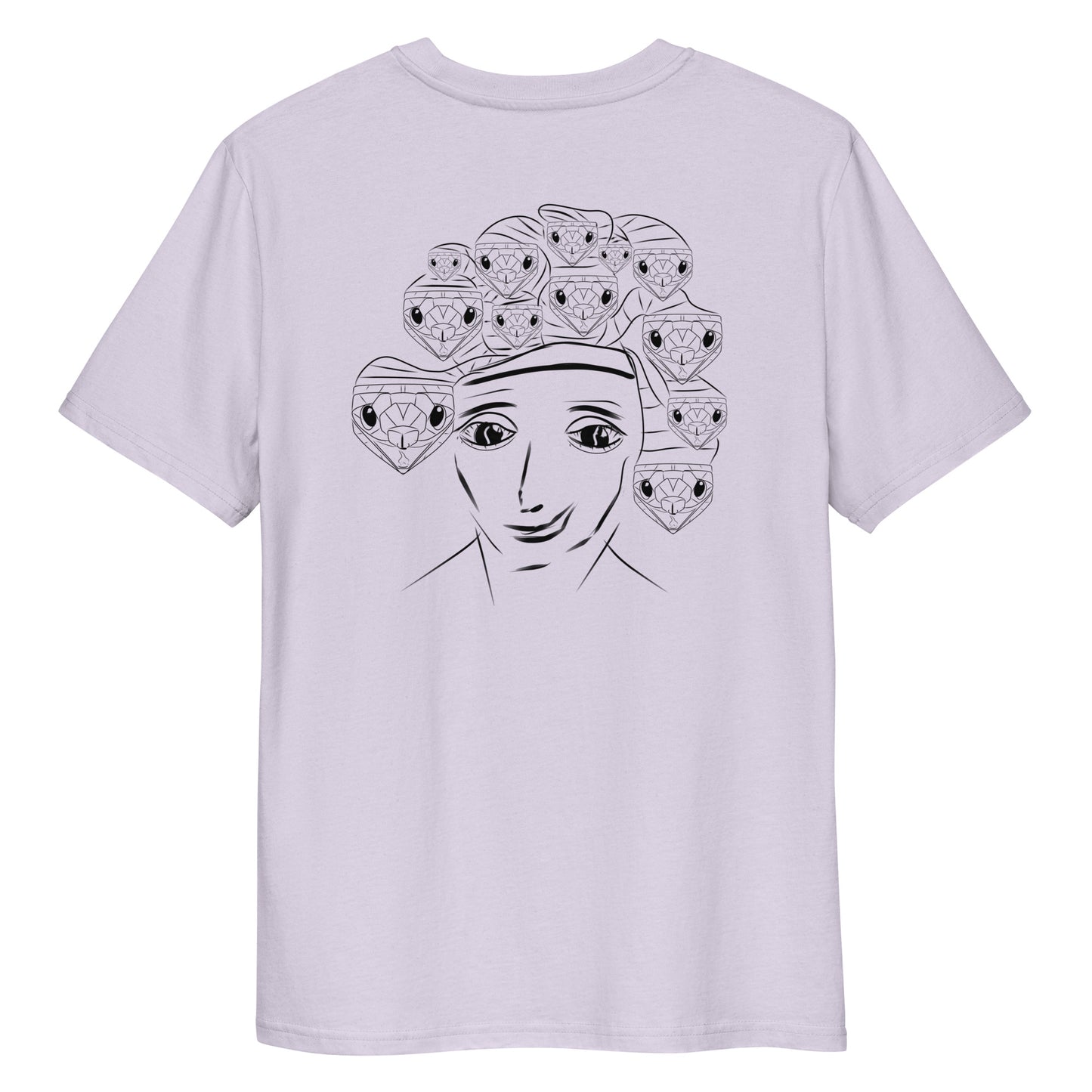 Medusa | 100% Organic Cotton T Shirt back in lavender 