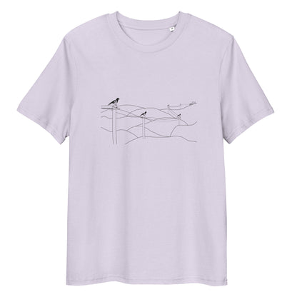 Magpies | 100% Organic Cotton T Shirt in lavender