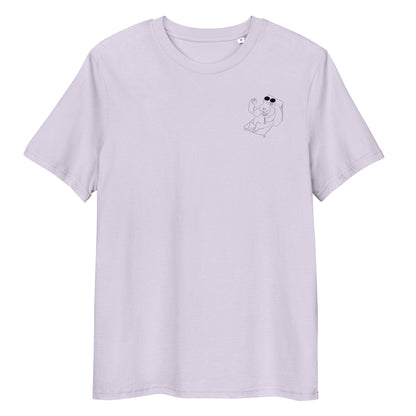 Bunny hop and sip  | 100% Organic Cotton T Shirt in lavender