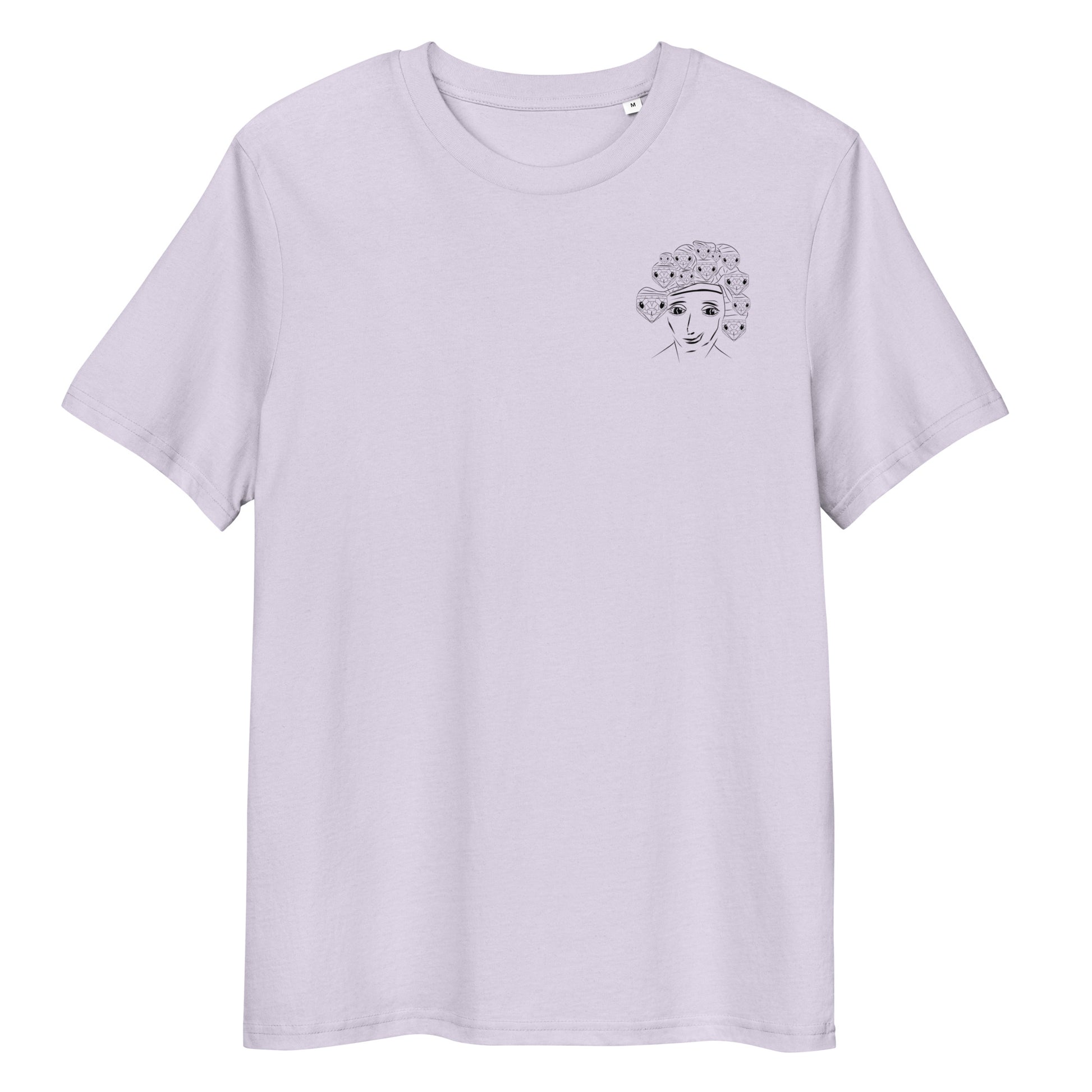 Medusa | 100% Organic Cotton T Shirt front in lavender 
