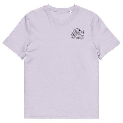 Octopus Office Worker | 100% Organic Cotton T Shirt in lavender front