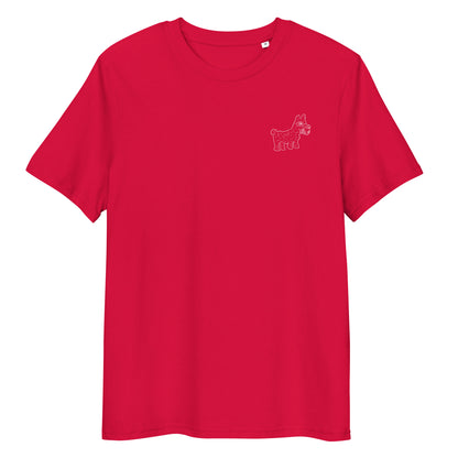 Dog | 100% Organic Cotton T Shirt in red