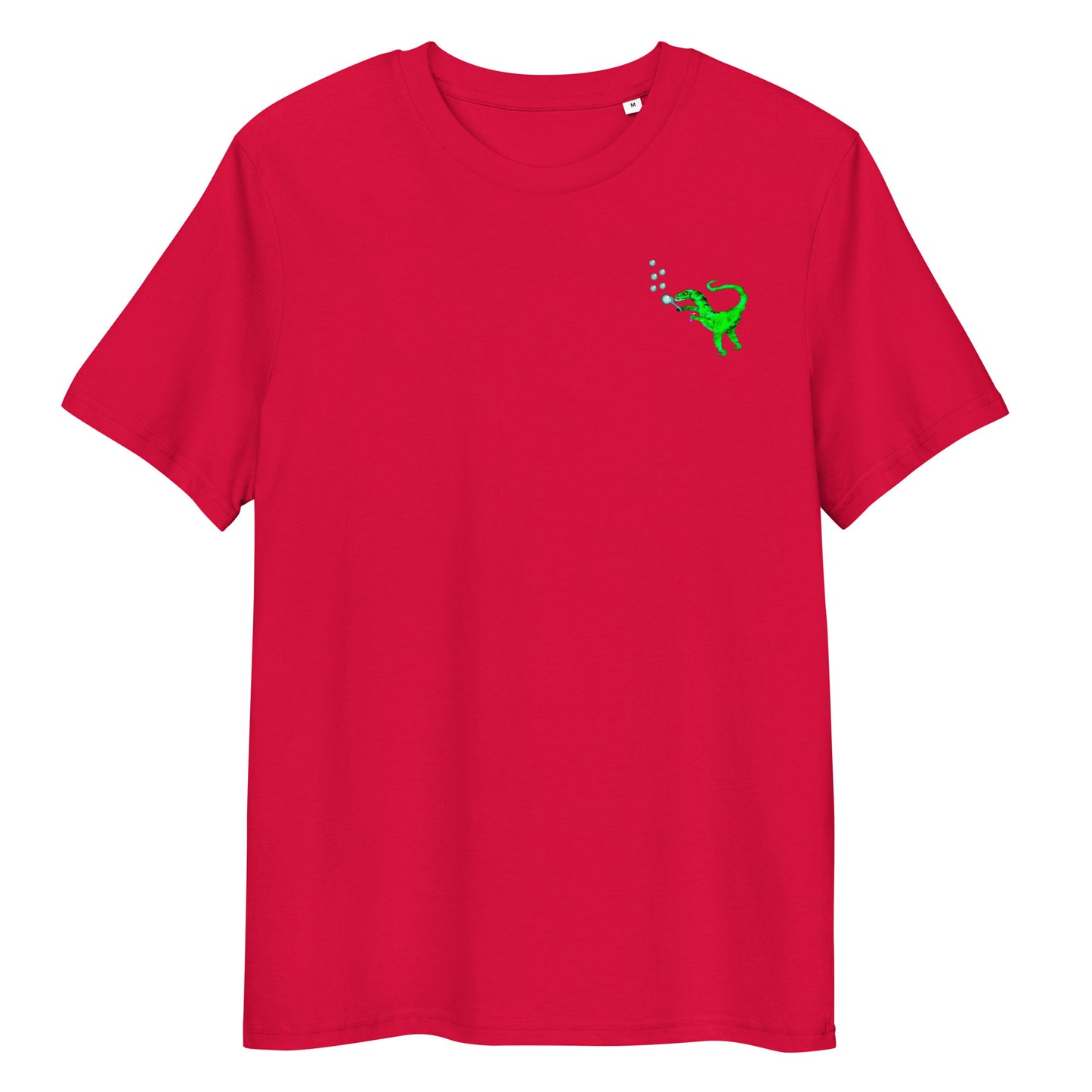 Organic Cotton Vegan T Shirt in red