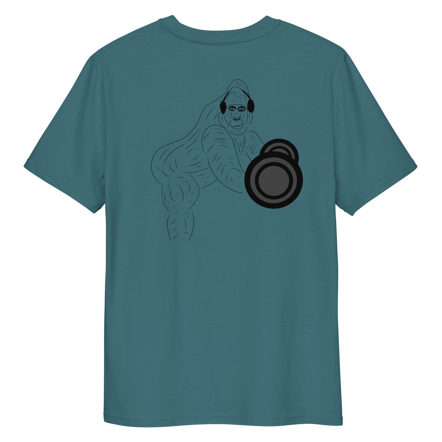 Gorilla Gym | 100% Organic Cotton T Shirt in stargazer back