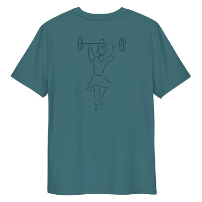 Women That Lift | 100% Organic Cotton T Shirt in stargazer back