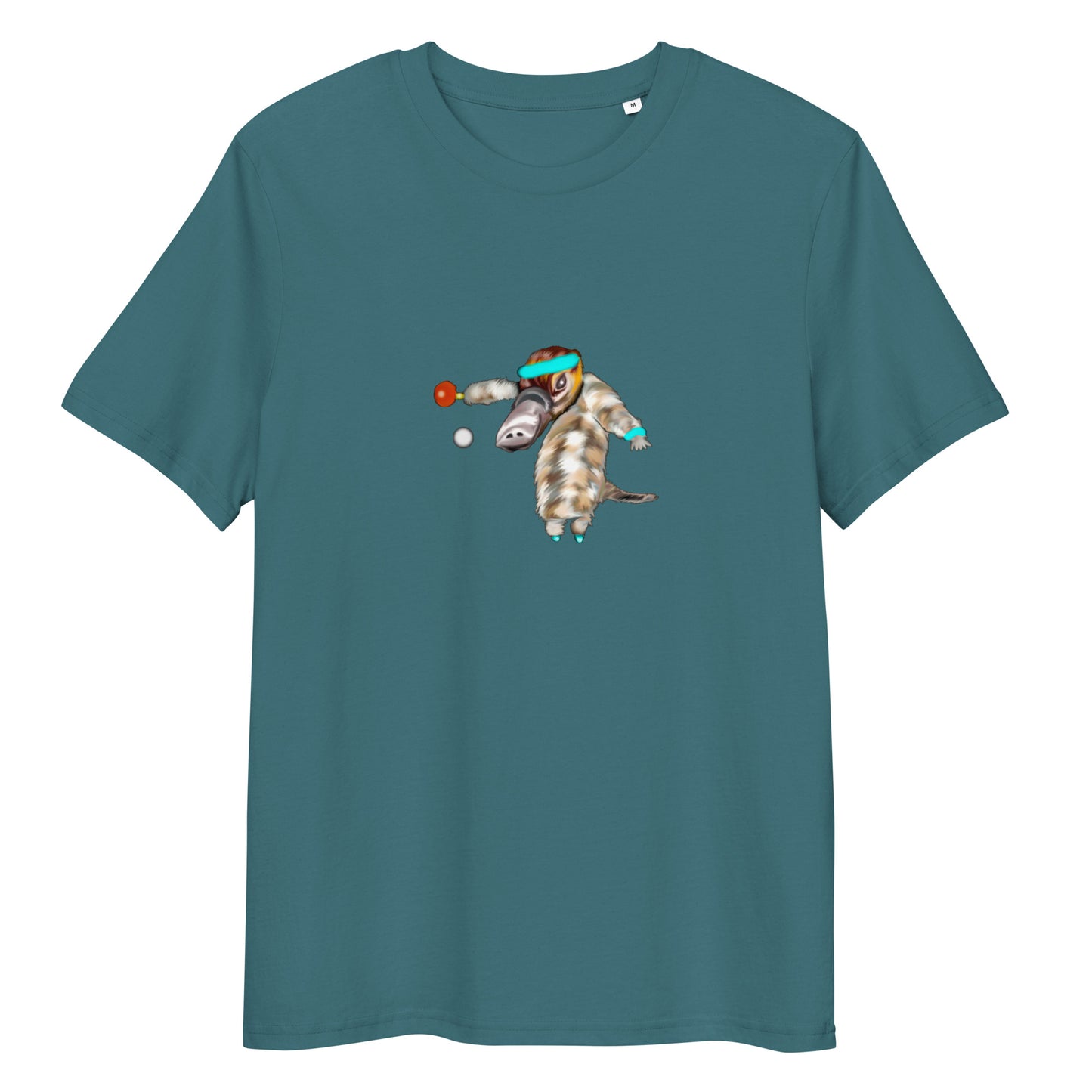 Ping Pong Platypus | 100% Organic Cotton T Shirt in stargazer