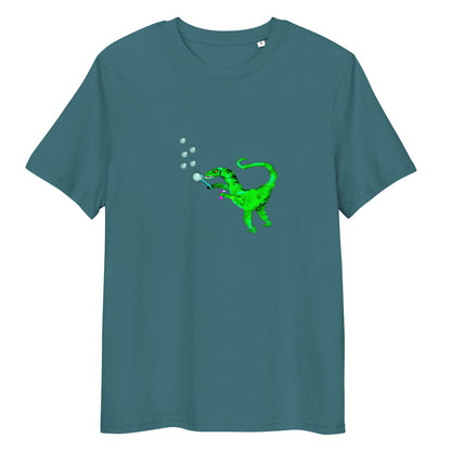 Dinosaur Velociraptor | Organic Cotton T Shirt in stargazer