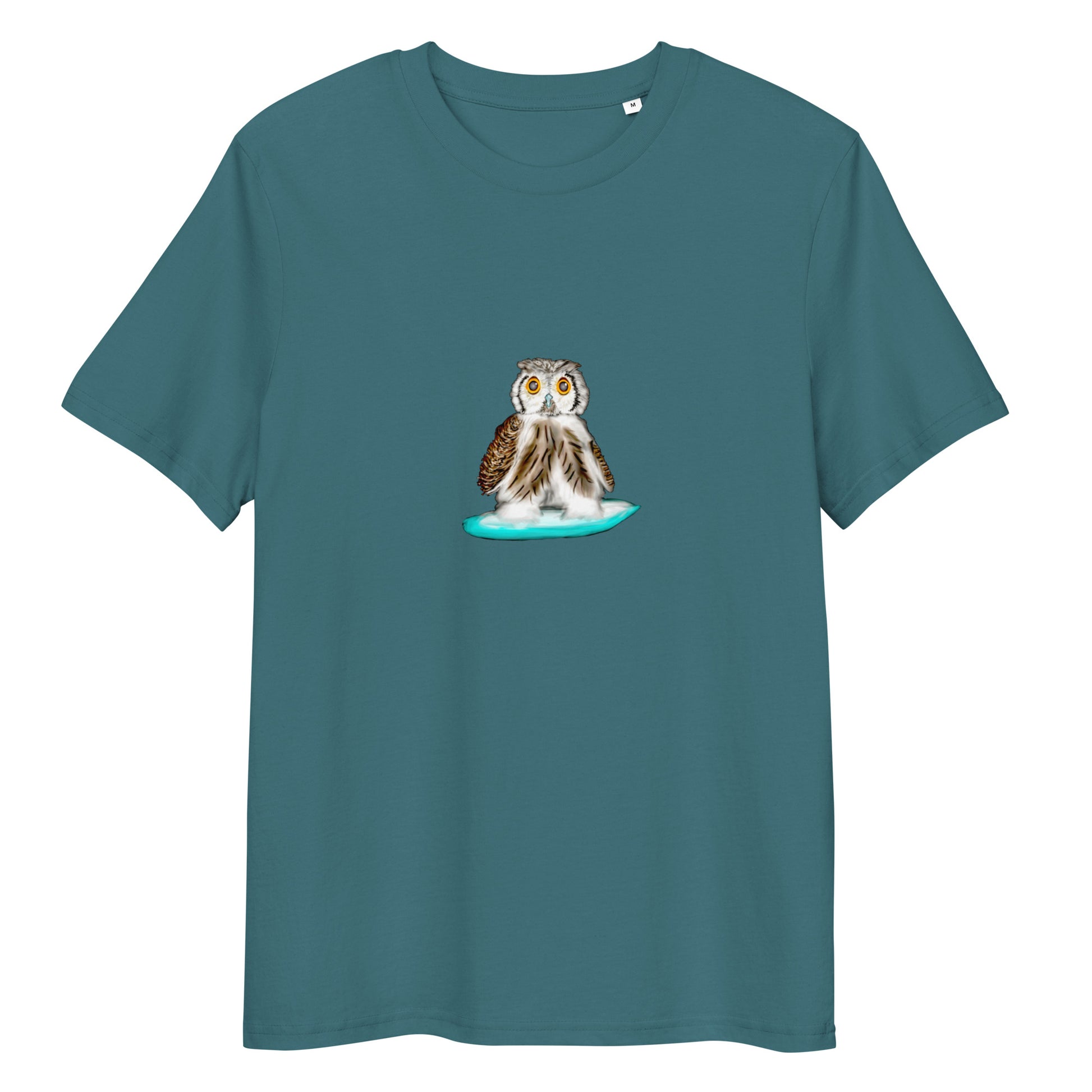 Owl Surfing | 100% Organic Cotton T Shirt in stargazer