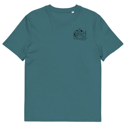 Octopus Office Worker | 100% Organic Cotton T Shirt in stargazer front