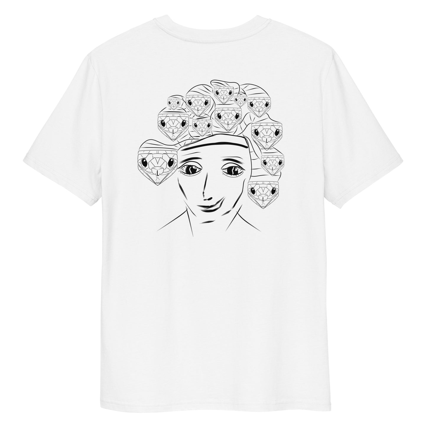 Medusa | 100% Organic Cotton T Shirt back in white