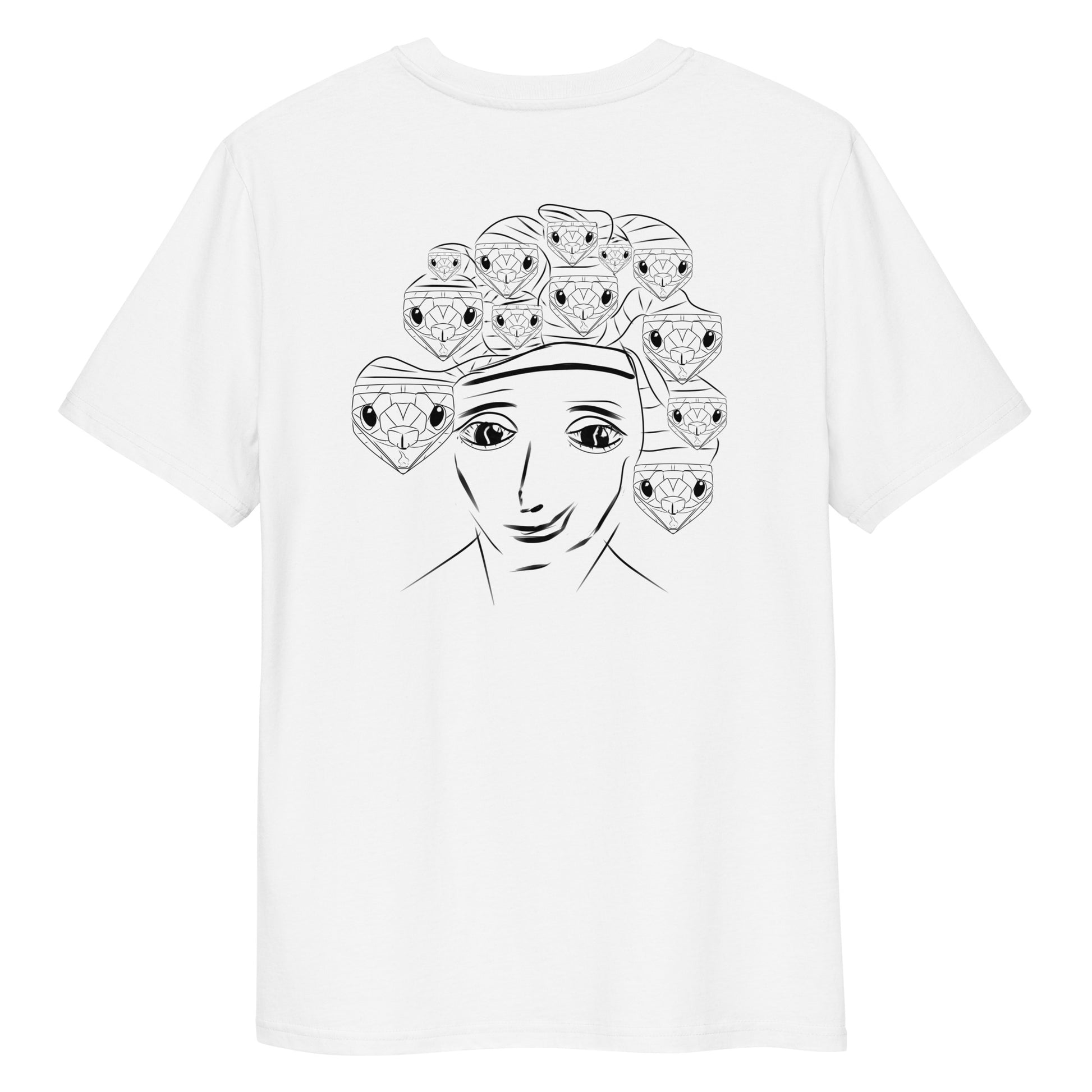 Medusa | 100% Organic Cotton T Shirt back in white