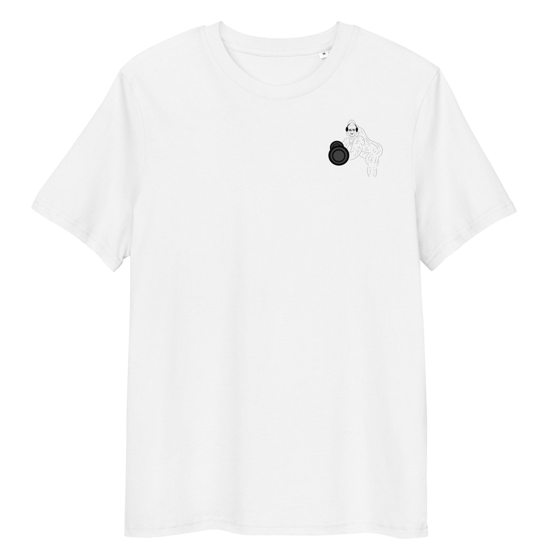 Gorilla Gym | 100% Organic Cotton T Shirt in white