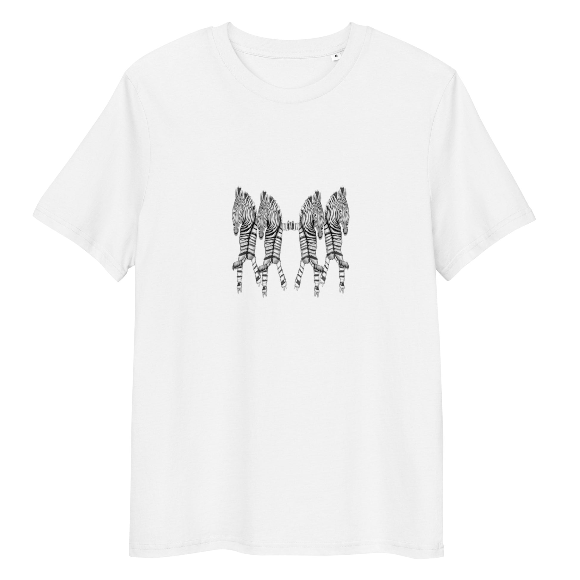 Zebra Roller Skates | 100% Organic Cotton T Shirt