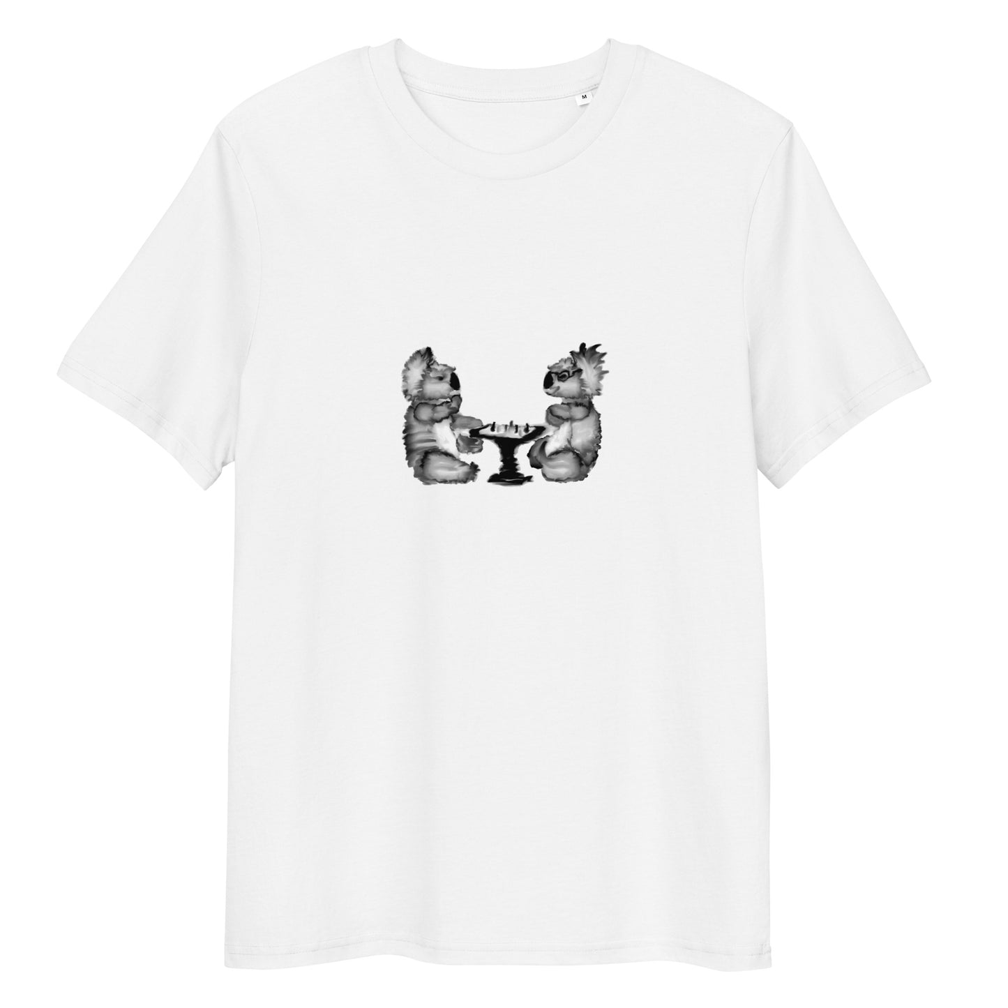 Koalas Playing Chess | 100% Organic Cotton T Shirt
