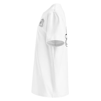 Octopus Office Worker | 100% Organic Cotton T Shirt in white side