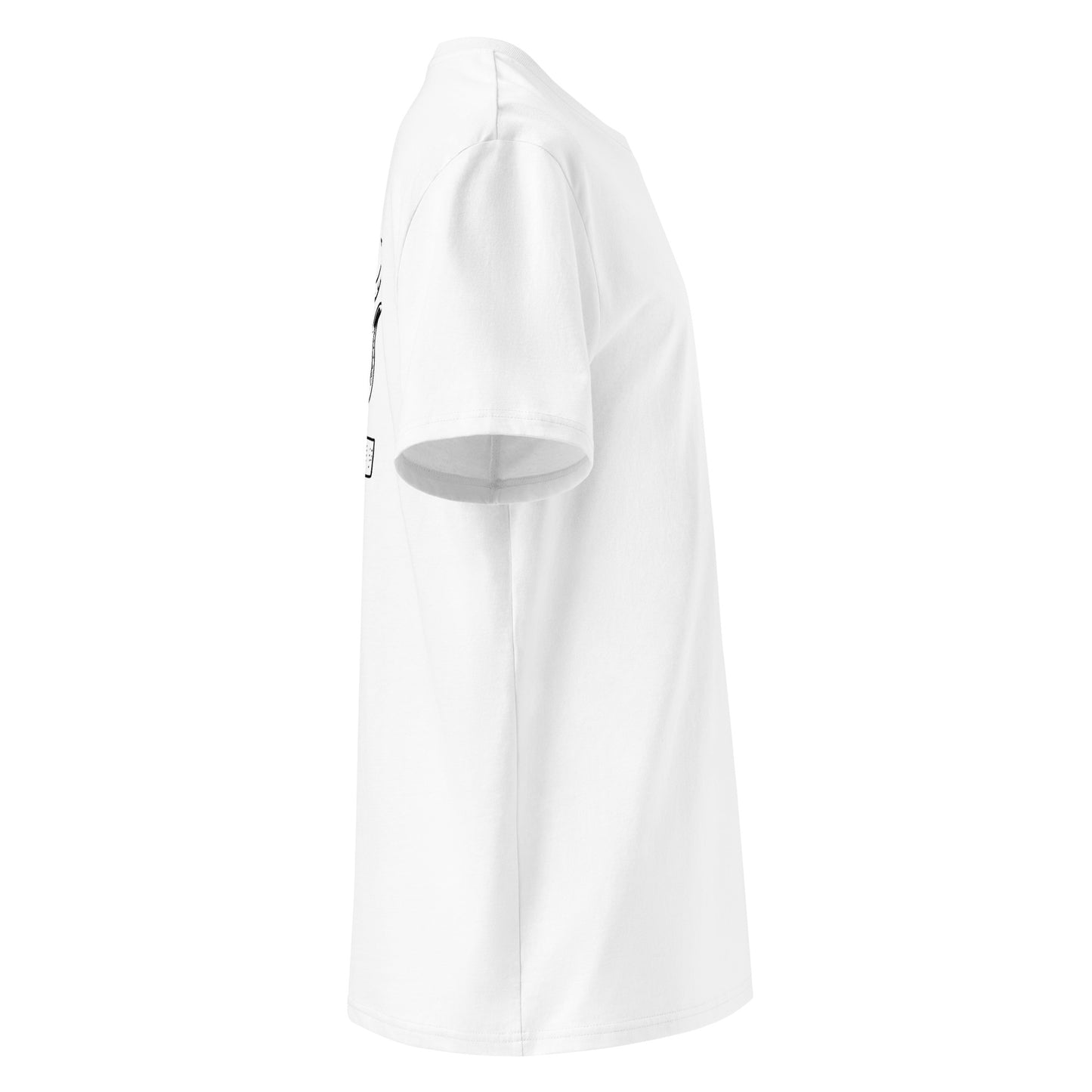 Octopus Office Worker | 100% Organic Cotton T Shirt in white side