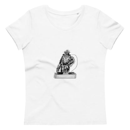 Monkey DJ | Women's 100% Organic Cotton T Shirt in white